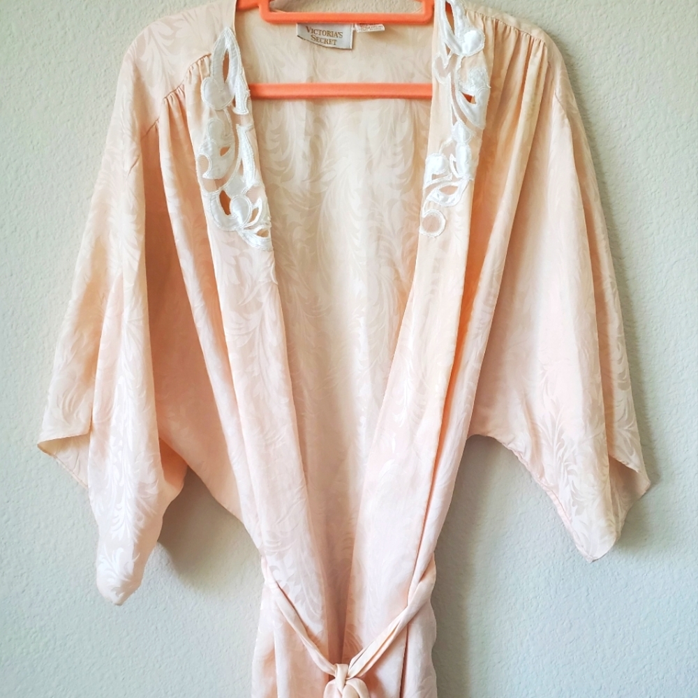 Vintage Victoria Secret Gold Label Silk Robe